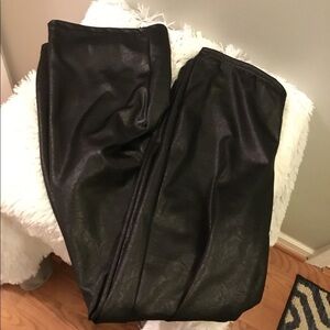 La Gold Faux leather like pant medium